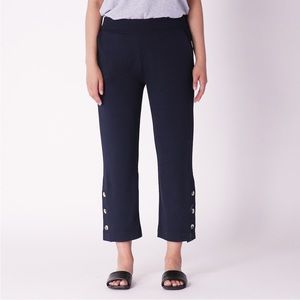 Micheal micheal kors size 10 blue side button/ elastic waist band pants….